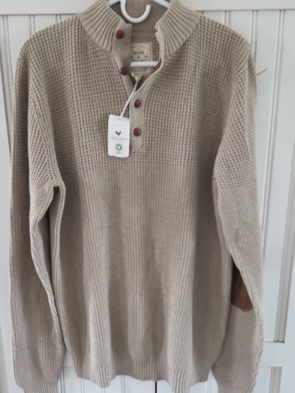 Hope & Henry Mens Organic Cotton Sweater L NWT
